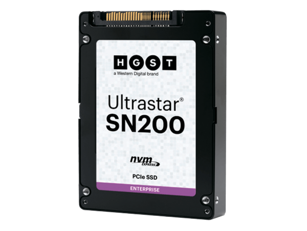 SSD HGST Ultrastar SN200 3.84TB NVMe PCIe MLC 2.5"15nm 1DWPD (HUSMR7638BDP3Y1)